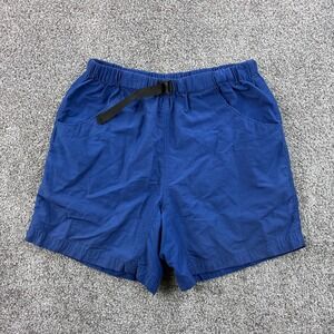 Vintage Kavu Big Eddy Shorts Mens Small Blue Cotton Canvas Hiking Outdoor Gorp